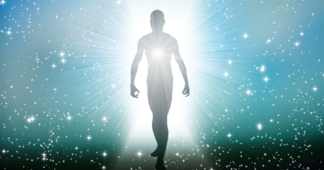 Figure emerges from the comos